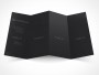 PSD Mockup Template 4 Panel Accordion Flyer Brochure