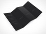 PSD Mockup Template 4 Panel Accordion Flyer Brochure