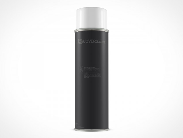 Blank Spray Can Mock-up PSD Cover Action Blank Spray Can Mock-up PSD Cover Action