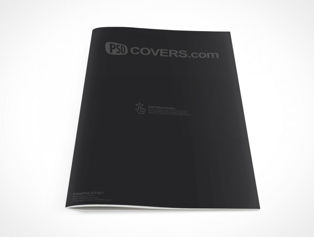 Pamphlet PSD Mock-Up Cover Action Freebie
