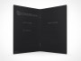 Pamphlet PSD Mock-Up Centerfold Bifold Cover Action Freebie