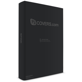 PSD Mockup standing with cover facing front