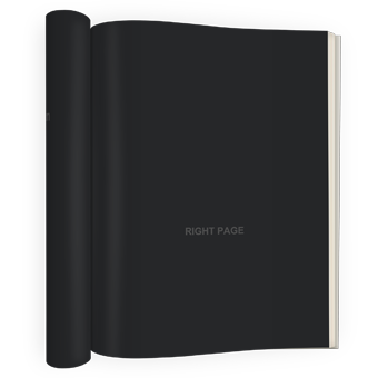 PSD Mockup with left pages rolled up