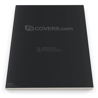 PSD Mockup Magazine Front View