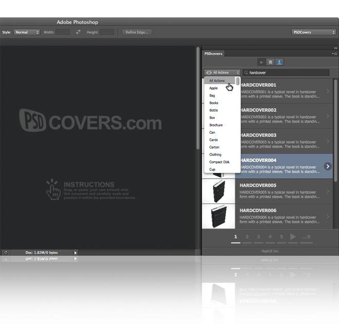 PSDCovers Full Keyword and Tag Search for Quick Discovery