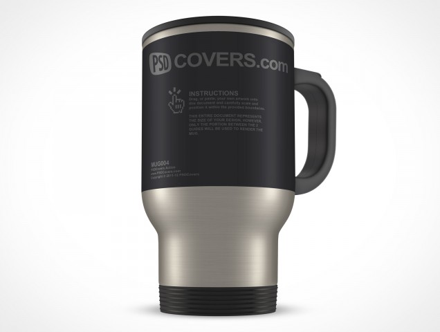 Stainless Steel Mug 14oz Thermos PSD Cover Action