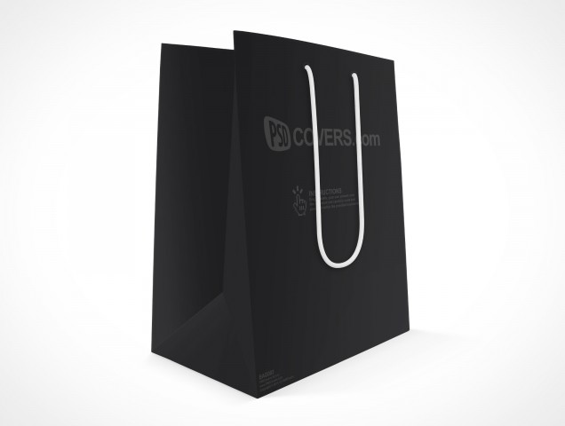 PSD Mock-up Small Trinket Shopping Bag String Handle